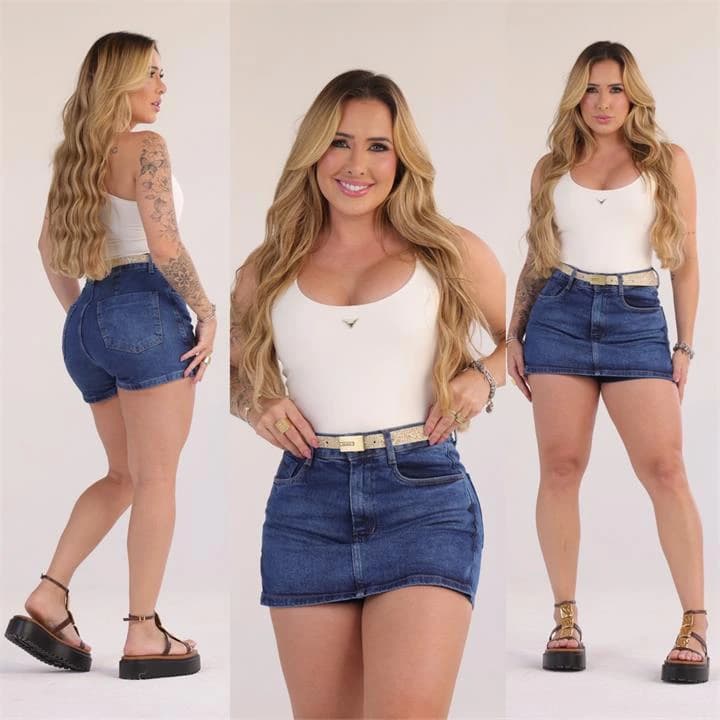 SHORT SAIA (CINTO COM BRILHO)